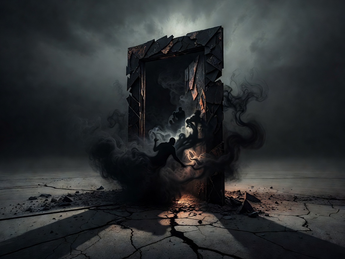 Abstract doorway representing the threat of new entrants